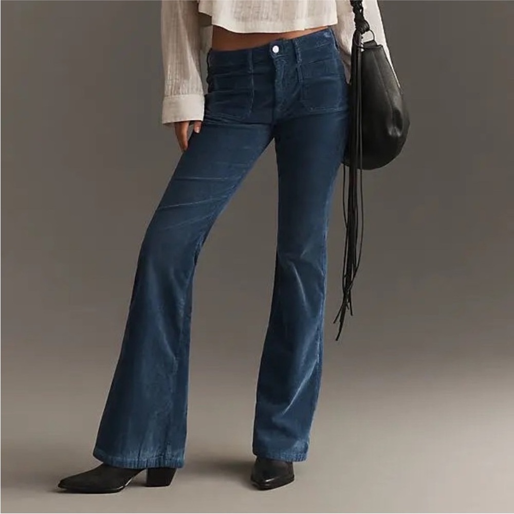Pilcro Blue Corduroy Bootcut Pants